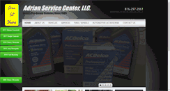 Desktop Screenshot of adrianservicecenter.com